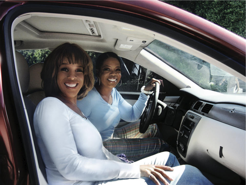 "Your life's journey is about becoming more of who you are." <br /><br />Photo: Oprah with Gayle King in 2006.