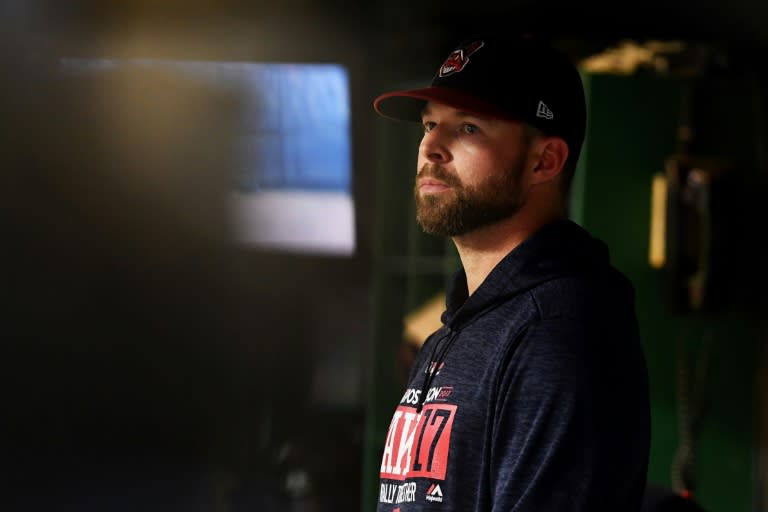 Corey Kluber of the Cleveland Indians, pictured here, went 18-4 with an AL-best 2.25 ERA for the AL Central Division champions in 2017