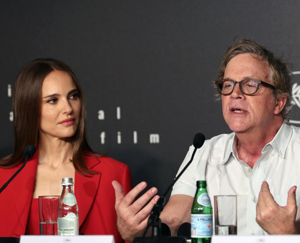 Natalie with Todd on a panel