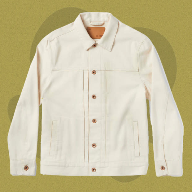 <p>Courtesy of Taylor Stitch</p><p>Taylor Stitch makes the kind of workwear that’s more at home in a cocktail bar than a job site, but that’s not a knock against it. Take this stylish trucker jacket, cut from a breezy 10-ounce cotton in an off-white color. It features pleats that nod to Levi’s type I and II denim jackets, an earlier version of the modern trucker jacket.</p><p>[$198; <a href="https://taylor-stitch.nnh2.net/c/3422340/451752/8041?subId1=Mj-bestdenimjackets-jzavaleta-080423-update&u=https%3A%2F%2Fwww.taylorstitch.com%2Fproducts%2Fdispatch-jacket-in-natural-2205%3F" rel="nofollow noopener" target="_blank" data-ylk="slk:taylorstitch.com;elm:context_link;itc:0;sec:content-canvas" class="link ">taylorstitch.com</a>]</p>