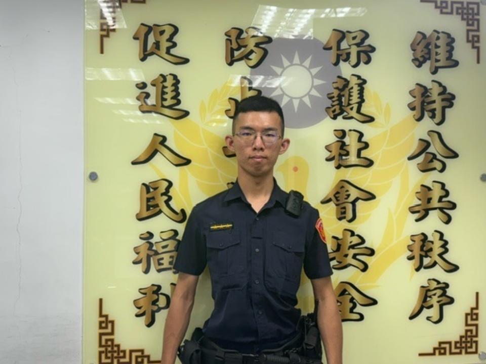 圖說：臺北市萬華分局青年路派出所警員盧立承。