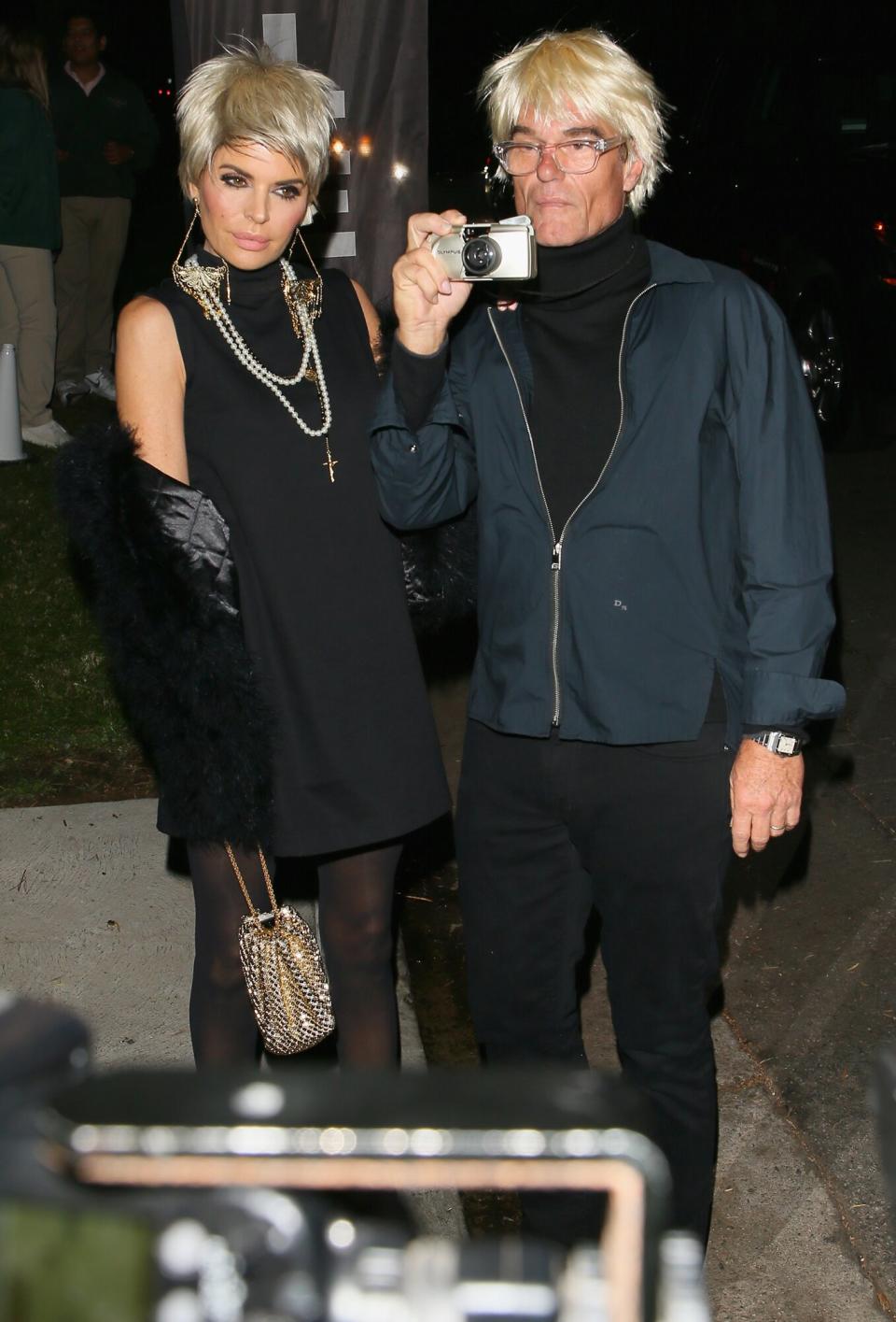 Lisa Rinna (L) and Harry Hamlin are seen on October 26, 2018 in Los Angeles, California