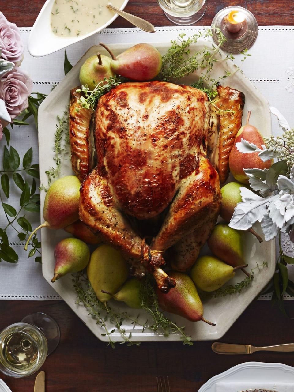 Pear-Thyme Brined Turkey