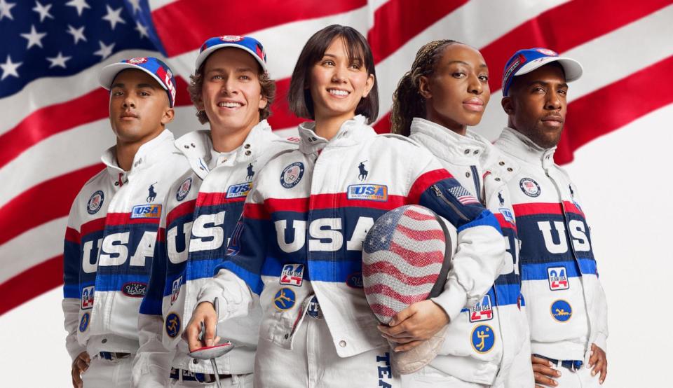 PHOTO: Ralph Lauren has revealed Team USA opening ceremony and closing ceremony uniforms for the 2024 Olympics in Paris. (Courtesy of Ralph Lauren)