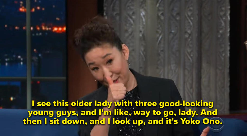 Sandra Oh says she met Yoko Ono