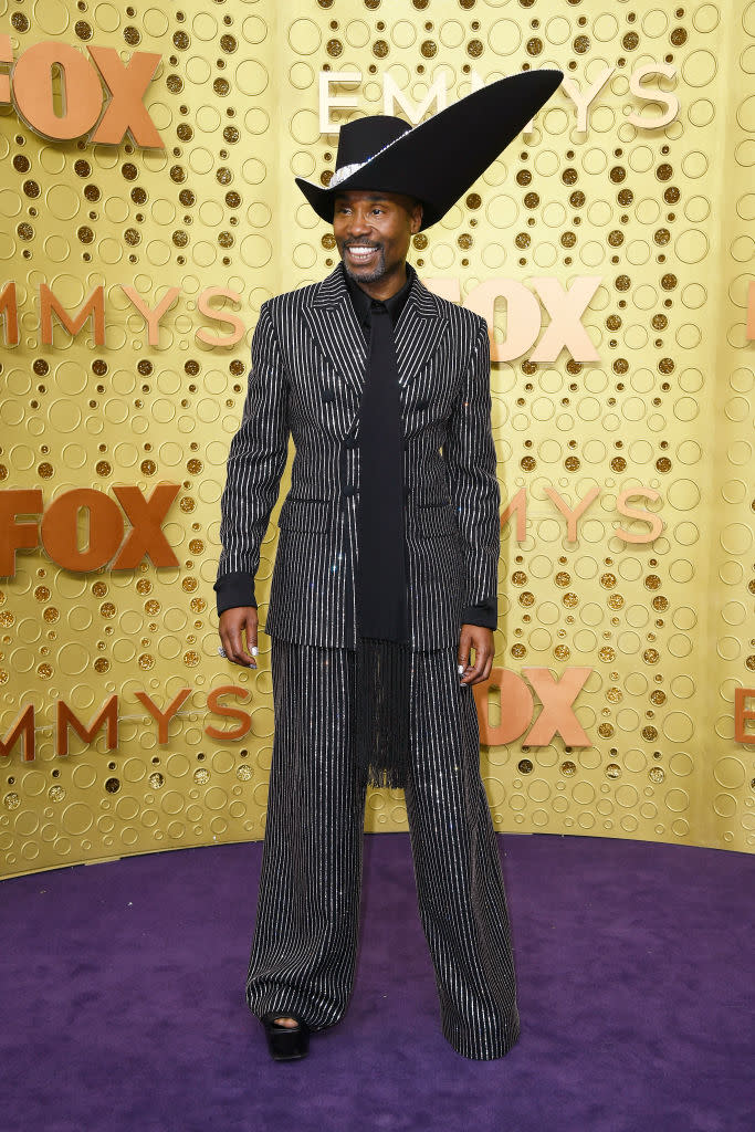 Billy Porter's bespoke Michael Kors suit took over 170 hours to create [Photo: Getty]