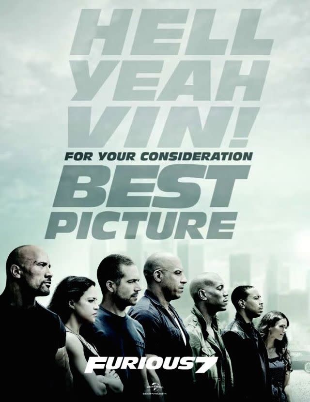 Furious 7 best picture campaign