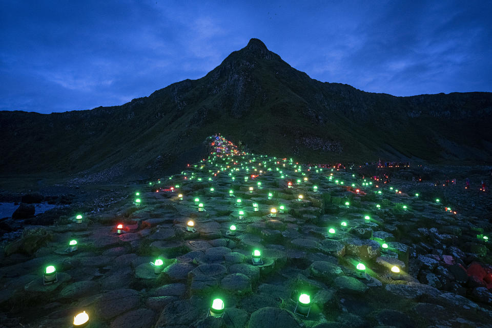 The Giant’s Causeway hosted the third Northern Ireland event for Green Space Dark Skies (Brian Morrison/PA)