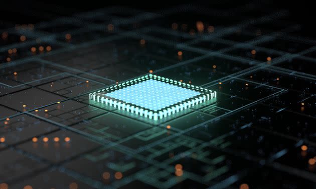 5G central processing unit and circuit board rendering (Photo: Weiquan Lin via Getty Images)