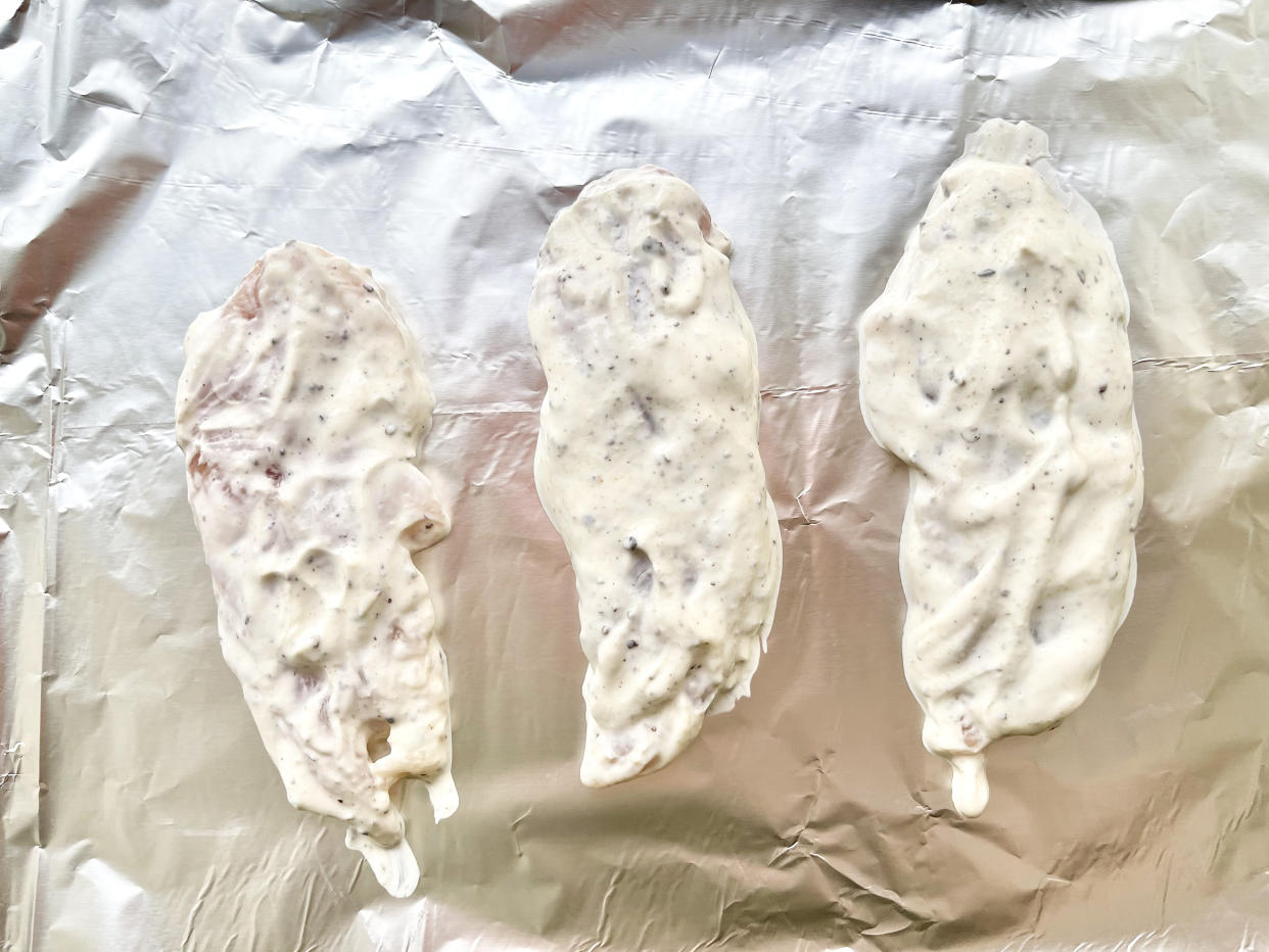 The best chicken tenderizer is a salted yogurt marinade. (Ali Rosen)