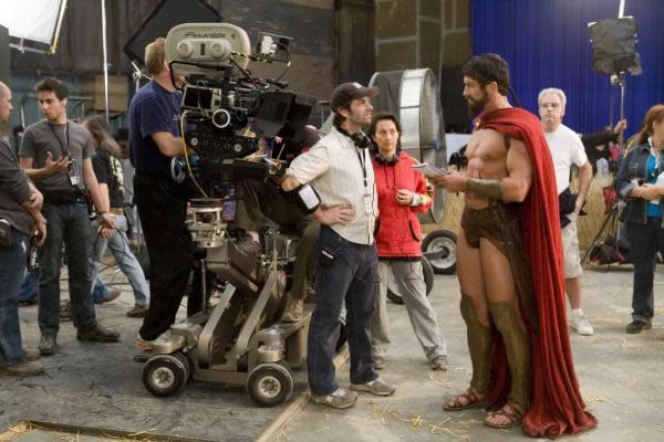 Zack Snyder dirigiendo 300 (2007), de Warner Bros. Pictures