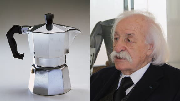 Coffee tycoon's ashes placed in large coffee pot