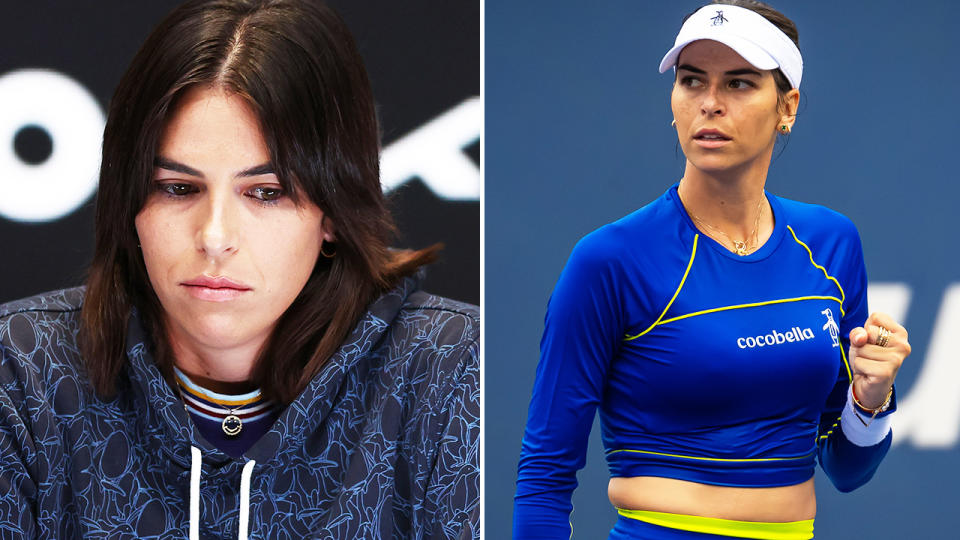 Ajla Tomljanovic at the US Open.