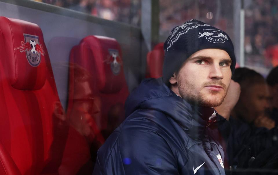 Timo Werner on the bench