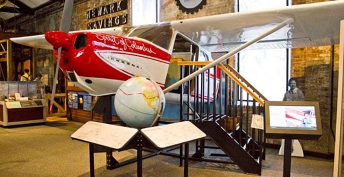 A replica of The Spirit of Columbus will be a flight simulator for visitors to experience.