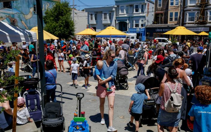 Noe Valley, known as 'stroller valley', is home to many young families