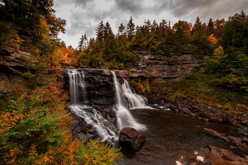 Blackwater Falls in the fall