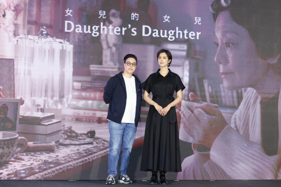 《女兒的女兒》導演黃熙（左起）、演員劉奕兒。陳品佑攝