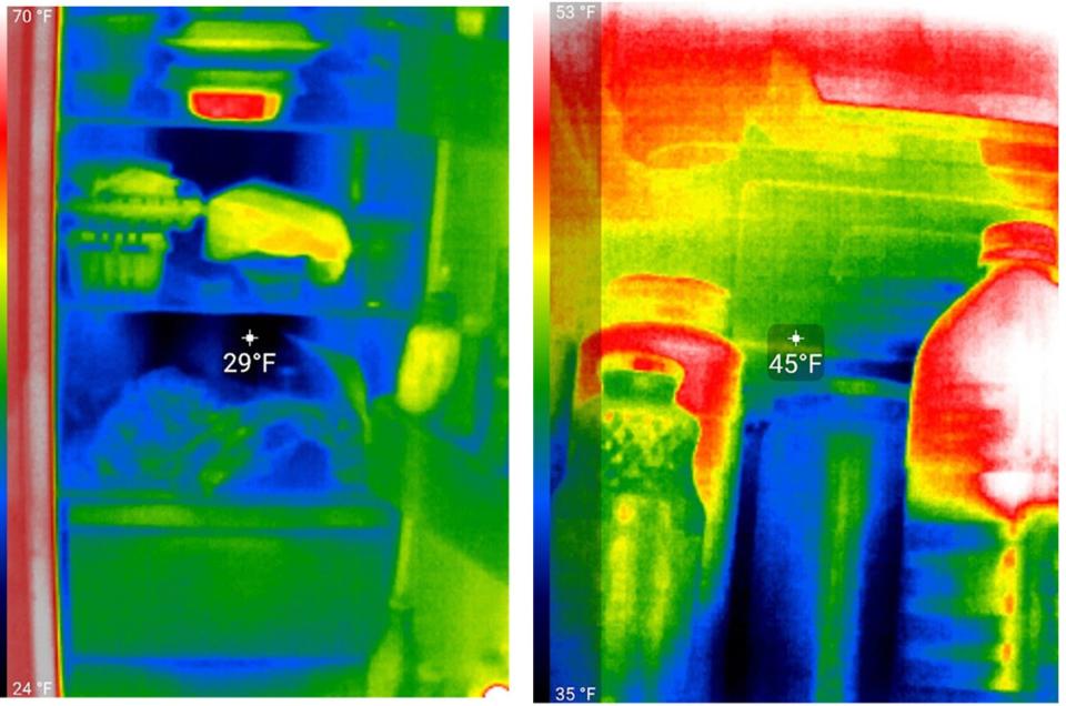 In a class action suit against Samsung, Plaintiff Matthew Jordan used a thermal imaging camera that he said shows unsafe temperature variations inside the refrigerator.