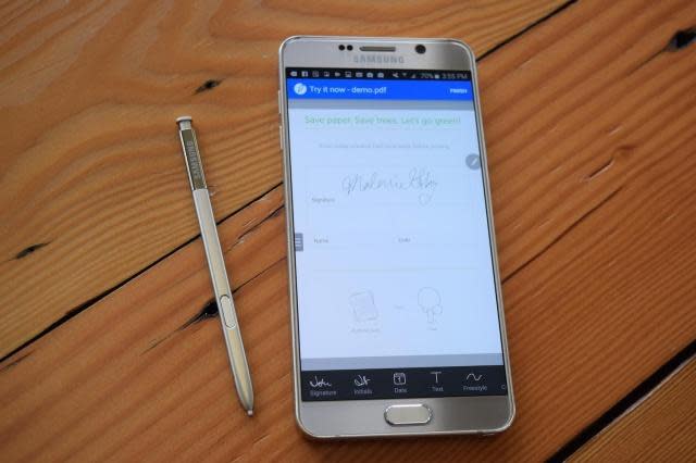 Sign Easy Note5 app