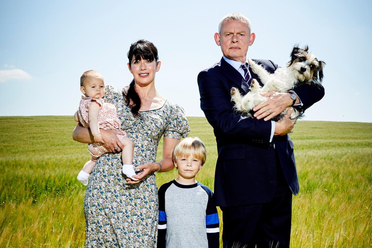  First look at Doc Martin Season 10 (above), with Martin, Louise and the kids. 