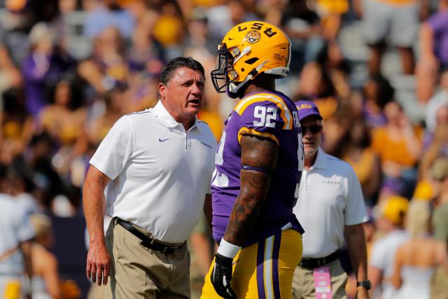 With his own status cleared up Orgeron believes his Tigers can