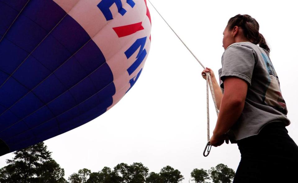 The RE/MAX balloon was inflated Friday morning at Callaway Gardens during a preview event for Callaway’s Labor Day Balloon Festival. 09/01/2023