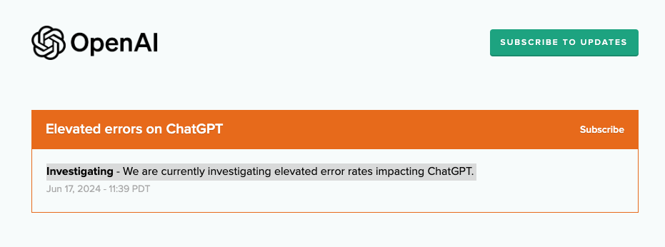OpenAI status