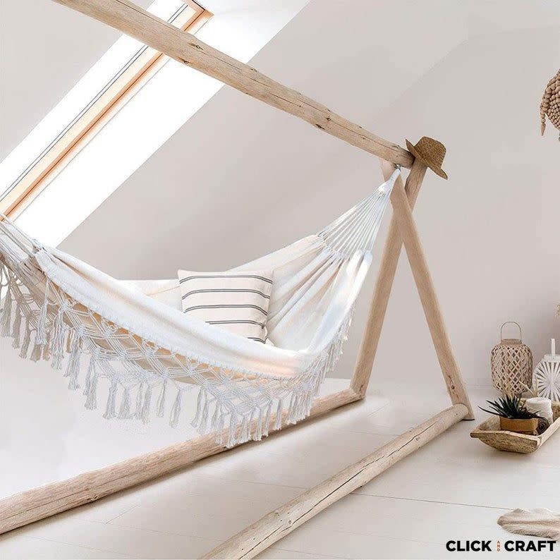 6) Macrame Hammock Swing