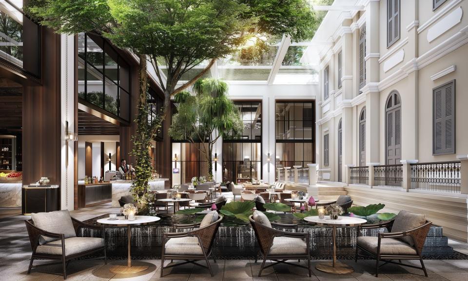 <p>This sleek new hotel is sure to become an architectural landmark in Phnom Penh, with plenty of details that nod to traditional Cambodian design. <a href="https://www.hyatt.com/en-US/hotel/cambodia/hyatt-regency-phnom-penh/pnhrp" rel="nofollow noopener" target="_blank" data-ylk="slk:Hyatt Regency Phnom Penh;elm:context_link;itc:0;sec:content-canvas" class="link ">Hyatt Regency Phnom Penh</a> will be home to 247 rooms and suites, which offer sustainable amenities and innovative touches that will define this new age of travel. Guests will be able to dine with spectacular views of the Royal Palace and Mekong River and are within walking distance to some of the city's biggest attractions.</p><p><em>Hyatt Regency Phnom Penh opened in January 2021. Nightly rates start at $180 per night. </em></p>