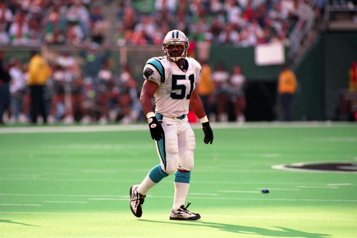 Sam Mills is a member of the Pro Football Hall of Fame class of 2022. (Photo by George Gojkovich/Getty Images)