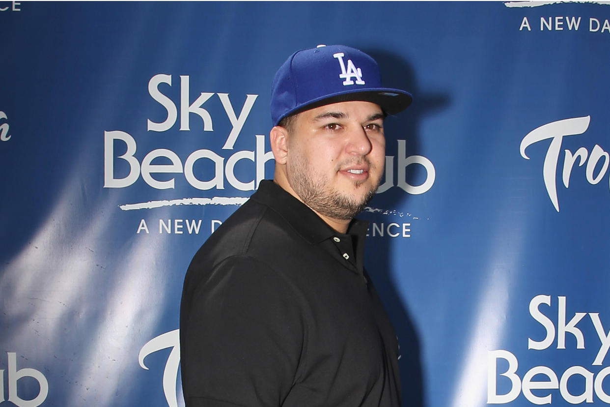 Rob Kardashian And Blac Chyna At Sky Beach Club - Credit: Gabe Ginsberg/Getty Images