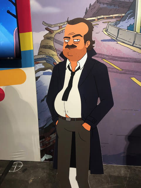 ‘Grimsburg’ standee at Comic Con