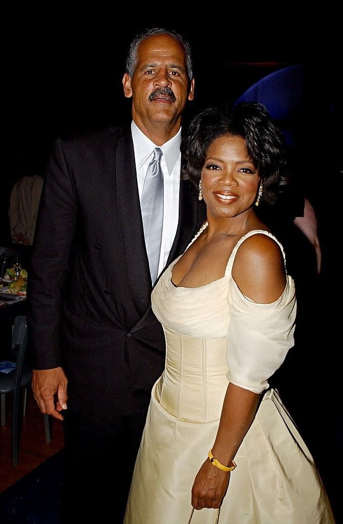 Oprah and Stedman are all smiles