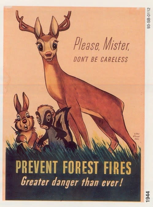 Pre-Smokey forest fire prevention poster. (SmokeyBear.com)