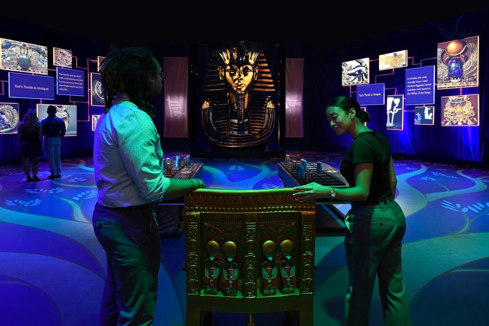 In "Beyond King Tut: The Immersive Experience," visitors will get the chance to learn to play Senet, an Egyptian game that was found in King Tut's tomb.