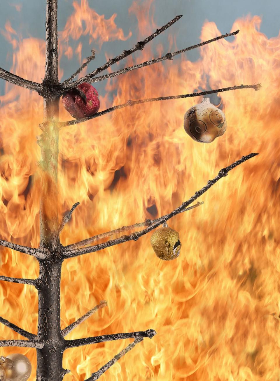 <p>Neglected, dried-out Christmas trees spark about a hundred fires in the United States each year, cause an average of 10 deaths, and result in $15.7 million in property damage, the <a href="https://www.cpsc.gov/Newsroom/News-Releases/2018/Put-Safety-at-the-Top-of-Your-List-When-Decorating-this-Holiday-Season" rel="nofollow noopener" target="_blank" data-ylk="slk:Consumer Product Safety Commission reports;elm:context_link;itc:0;sec:content-canvas" class="link ">Consumer Product Safety Commission reports</a>. Not only will an errant spark ruin your holiday, it can put both residents and responding firefighters in danger. </p><p><strong>RELATED:</strong> <a href="https://www.goodhousekeeping.com/holidays/christmas-ideas/g1863/fake-christmas-trees/" rel="nofollow noopener" target="_blank" data-ylk="slk:11 Best Artificial Christmas Trees That Look Incredibly Realistic;elm:context_link;itc:0;sec:content-canvas" class="link ">11 Best Artificial Christmas Trees That Look Incredibly Realistic</a></p>