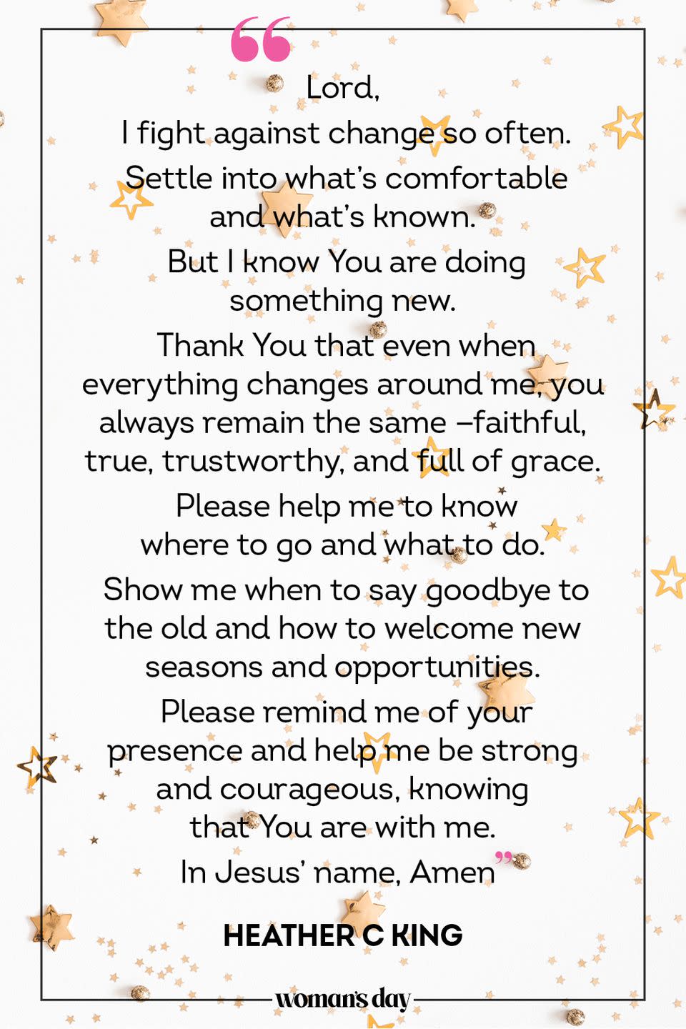 new year prayer heather c king