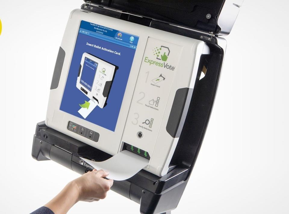 The Election System and Software ballot marking machine.