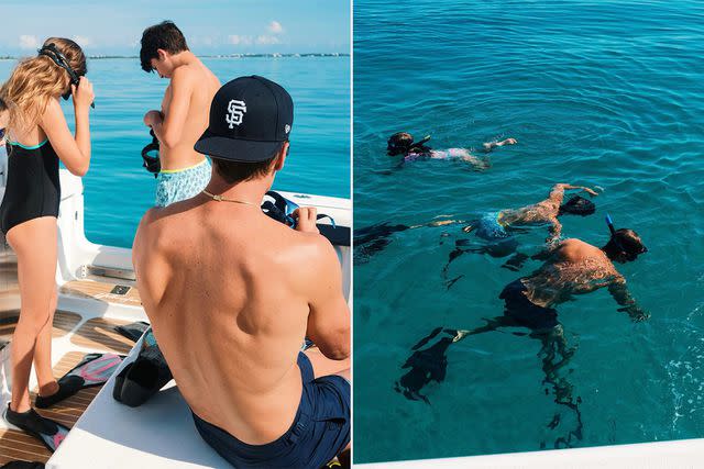 <p>Tom Brady/Instagram</p> Tom Brady and his kids go snorkeling together.