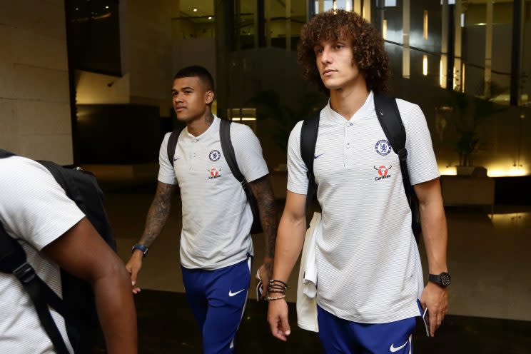 Chelsea-Stars Willian, Kenedy und David Luis (Bild: AP)