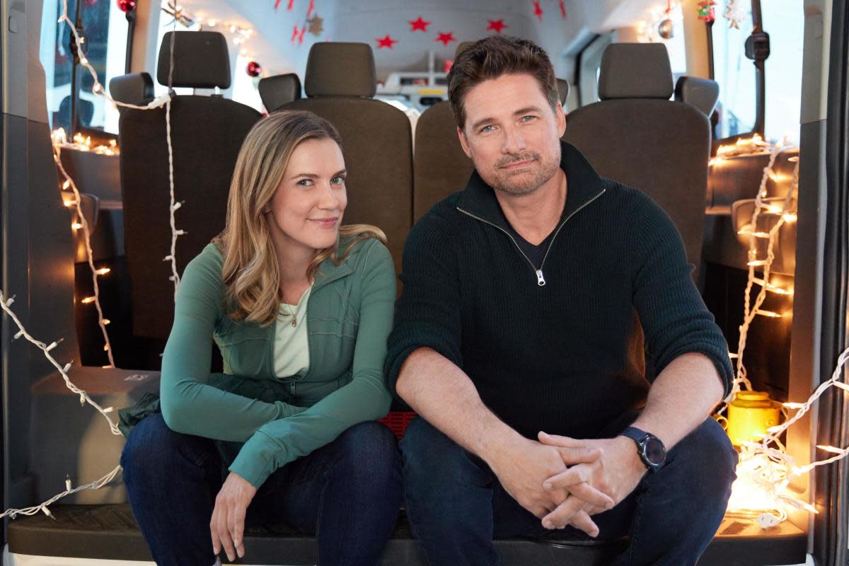 Pictured: Sara Canning, Warren Christie<p>Courtesy of Hallmark Media</p>