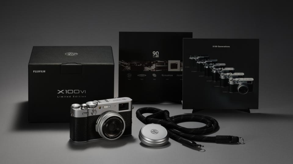 Fujifilm X100VI Limited Edition camera on a grey background