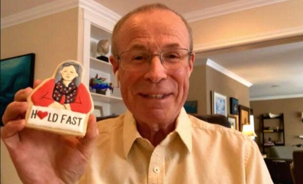 Robert Power whipped together a batch of Dr. Fitzgerald cookies to show his support for the Newfoundland and Labrador's chief medical officer of health.  (CBC - image credit)