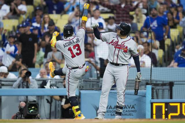 Acuña homers in 3rd straight game against Dodgers as Braves win 4-2 in 10  for 6th in a row - ABC News