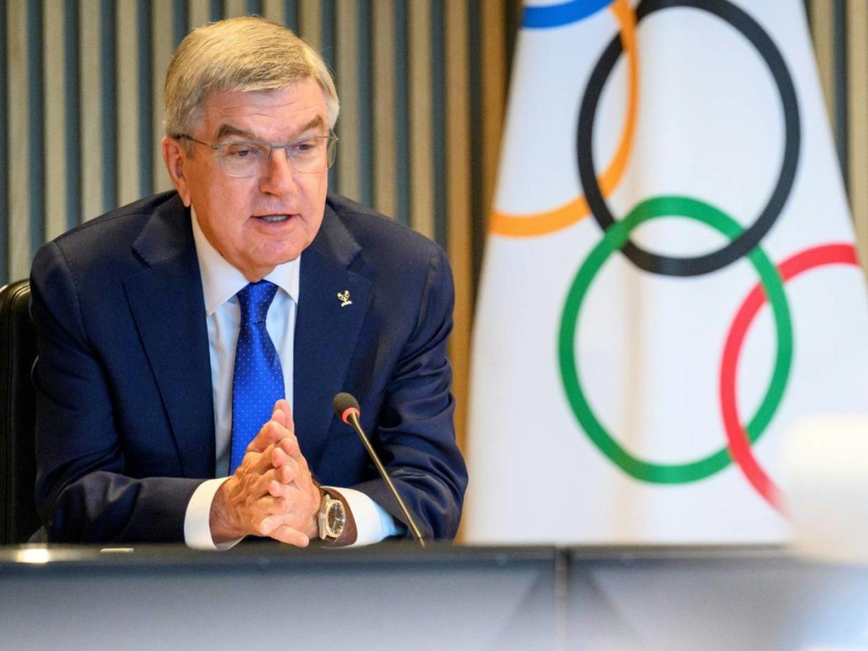 IOC-Chef Bach trifft Meloni in Rom