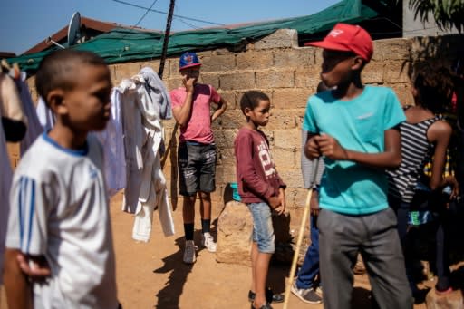 Clouded future: Many children in the 'Coloured' community are likely to face a life of unemployment, poor housing and crime