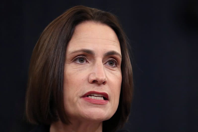 Fiona Hill testifies at a House Intelligence Committee hearing as part of Trump impeachment inquiry on Capitol Hill in Washington