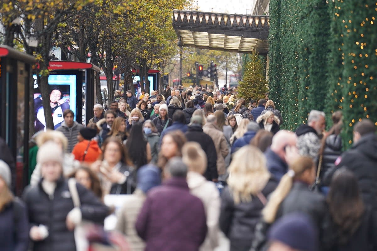 London’s Oxford Street (PA) (PA Wire)