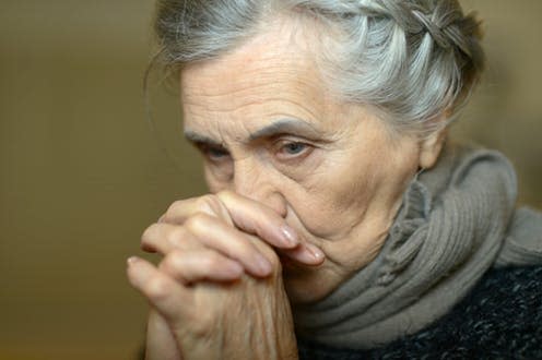 <span class="caption">Bitterly cold.</span> <span class="attribution"><a class="link " href="https://www.shutterstock.com/image-photo/portrait-sad-aged-woman-home-265262120?src=-n23577cXGyF0FB3MAjFww-1-0" rel="nofollow noopener" target="_blank" data-ylk="slk:Ruslan Guzov/Shutterstock;elm:context_link;itc:0;sec:content-canvas">Ruslan Guzov/Shutterstock</a></span>